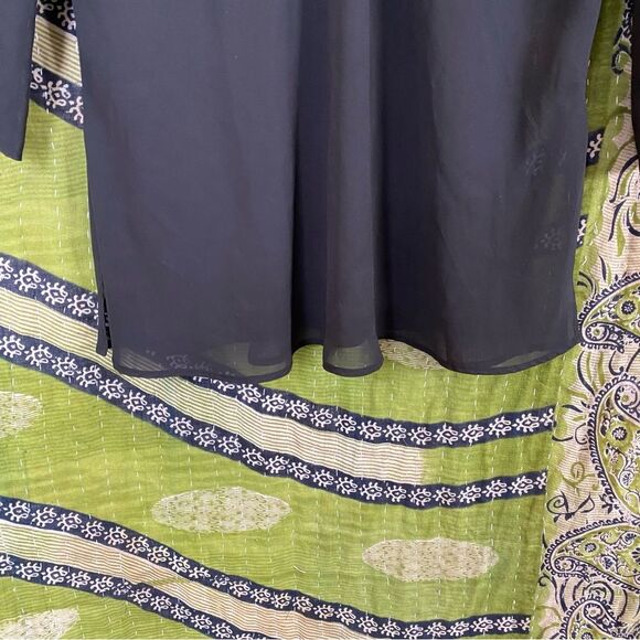 Vintage 90's Victoria's Secret Black Sheer Tunic Top Size Small - Picture 5 of 14